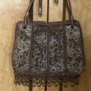 Brown party wear bag